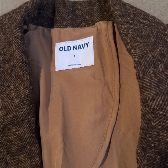 Old Navy Dark Brown Tweed Blazer - Picture 3 of 4